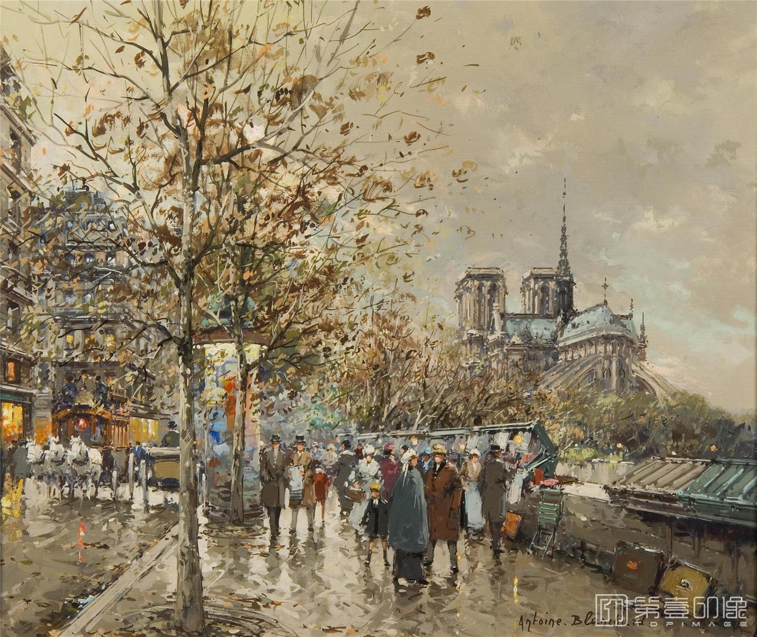 油画-安托万·布兰乍得 Antoine Blanchard作品-055